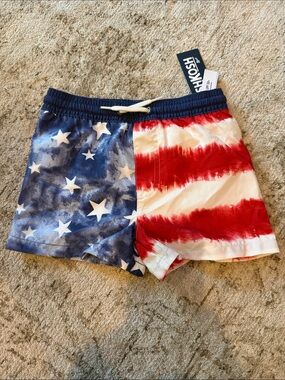 OshKosh B'gosh Red, White & Blue Stars & Stripes Swim suit
